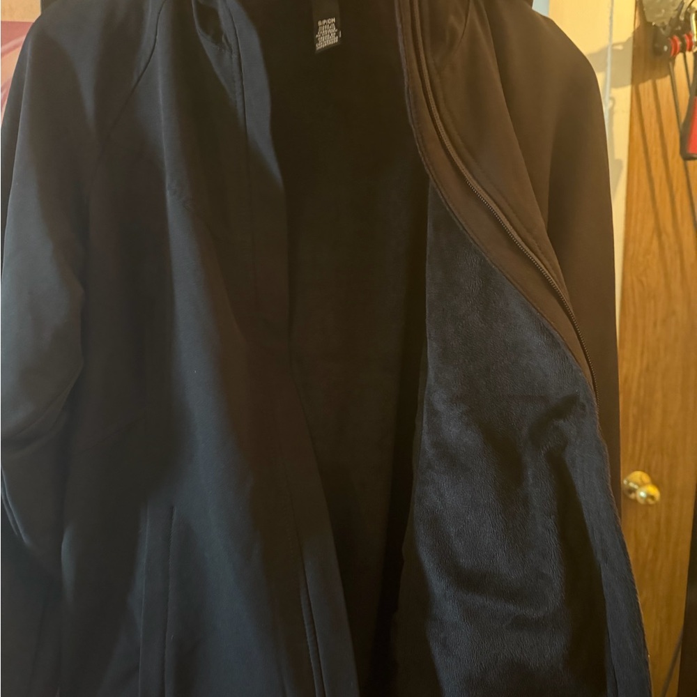 Women’s Black Kirkland Hooded Jacket - Classic Lightweight Coat - Picture 3 of 5